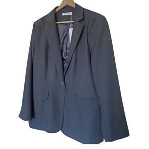 Cicy Bell Dark Gray XXL Women's Lined Blazer